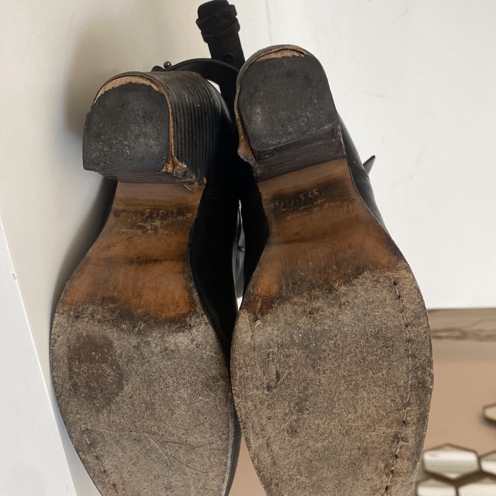 Rag & Bone Kinsey Black Leather Boots - Picture 3 of 4